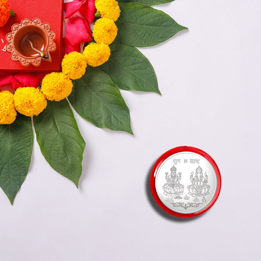 Rakhi Gift Set With 2 Designer Rakhis For Brother  Includes Choco Magic Pack Silver Coin Roli Chawal  Greeting Card